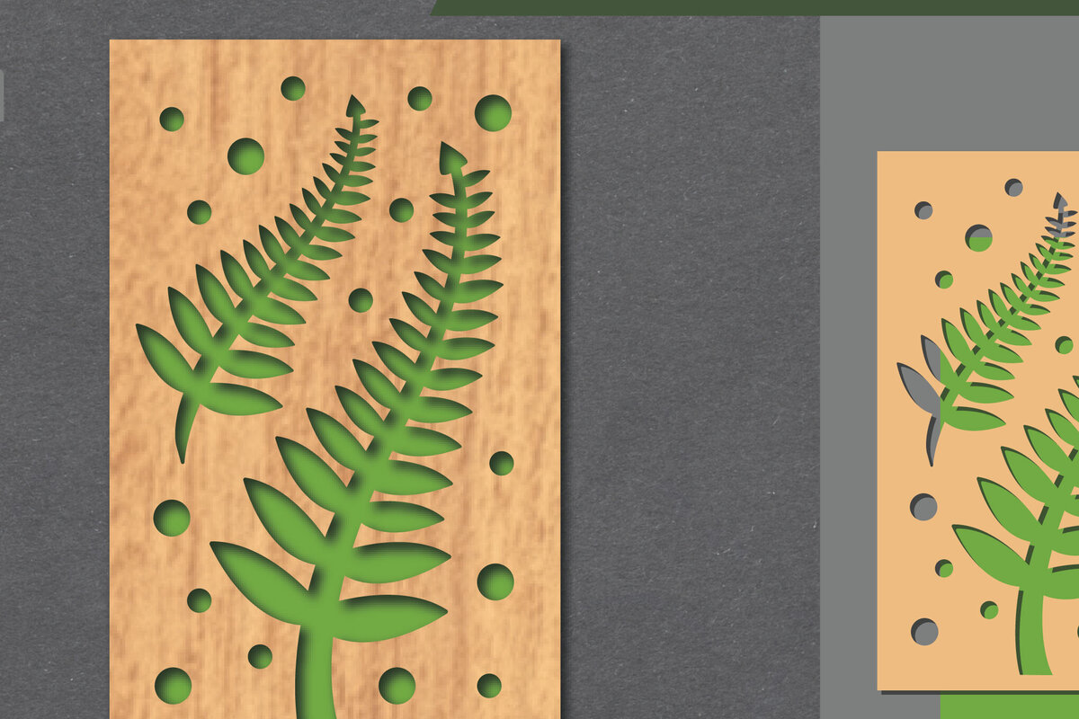 Intra απο ξύλο plywood 3mm-4mm πάχος - Floral Διακόσμηση τοίχου με  2 Δίασταση 20x20 cm INTRAFABR-113946429