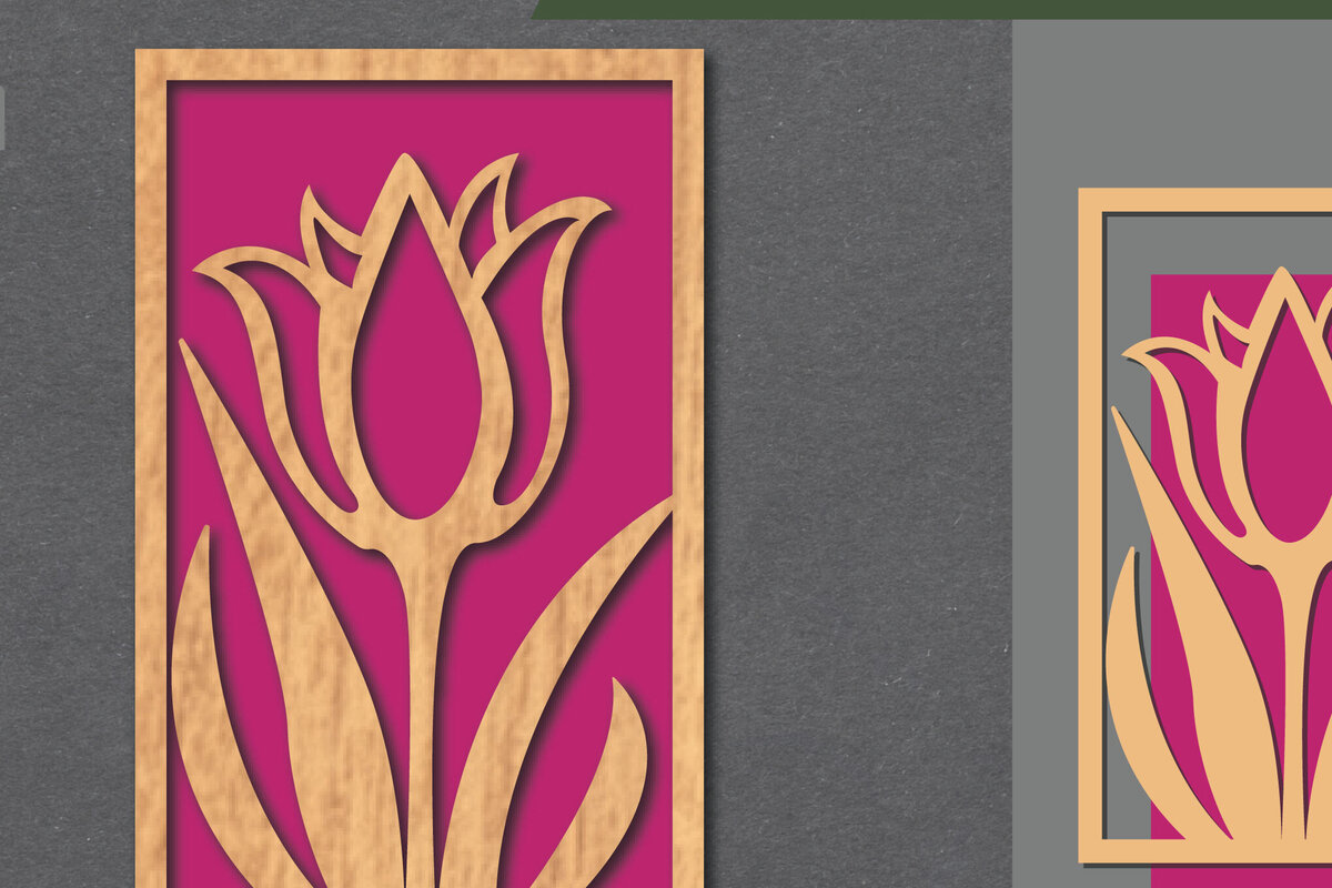 Intra απο ξύλο plywood 3mm-4mm πάχος - Floral Διακόσμηση τοίχου με  6 Δίασταση 20x20 cm INTRAFABR-113946678