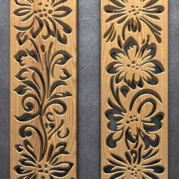 Intra απο ξύλο plywood 3mm-4mm πάχος - Πακέτο  Panel Laser Floral Δίασταση 3200x7200 cm INTRAFABR-124983477 - Image 2