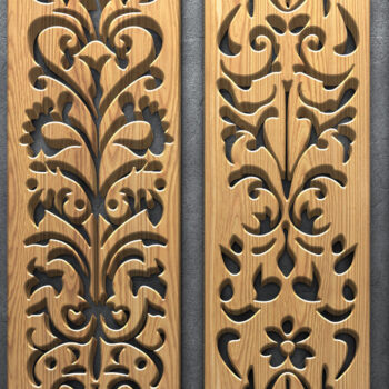 Intra απο ξύλο plywood 3mm-4mm πάχος - Πακέτο  Panel Laser Floral Δίασταση 3200x7200 cm INTRAFABR-124983477 - Image 3