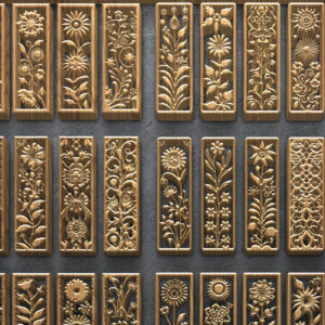 Intra απο ξύλο plywood 3mm-4mm πάχος - Αρχεία αποκοπής  λουλουδιών λέιζερ Δίασταση 3200x7200 cm INTRAFABR-124704400