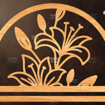 Intra απο ξύλο plywood 3mm-4mm πάχος - Φλοράλ Μακραμέ θήκη κοπής με λέιζερ Δίασταση 20x20 cm INTRAFABR-120411356 - Image 1