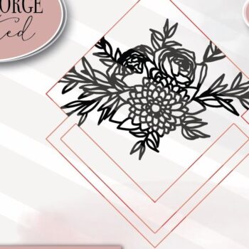 Intra απο ξύλο plywood 3mm-4mm πάχος - Floral Macrame  Δίασταση 30x20 cm INTRAFABR-74750248 - Image 2