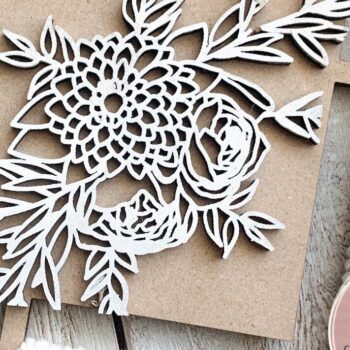 Intra απο ξύλο plywood 3mm-4mm πάχος - Floral Macrame  Δίασταση 30x20 cm INTRAFABR-74750248 - Image 4