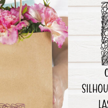 Intra απο ξύλο plywood 3mm-4mm πάχος - Μονόγραμμα λουλουδιών L Δίασταση 20x20 cm INTRAFABR-77397997 - Image 1