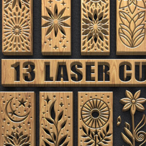 Intra απο ξύλο plywood 3mm-4mm πάχος - Πακέτο  Music Panel Floral Moon Δίασταση 3600x5400 cm INTRAFABR-122798704