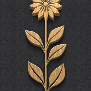 Intra απο ξύλο plywood 3mm-4mm πάχος - Πακέτο  Music Panel Floral Moon Δίασταση 3600x5400 cm INTRAFABR-122798400 - Image 6