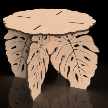 Intra απο ξύλο plywood 3mm-4mm πάχος - Πακέτο λουλουδιών και φυτών φυτών με βάση Δίασταση 15x15 cm INTRAFABR-118292911 - Image 4