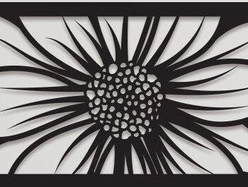 Intra απο ξύλο plywood 3mm-4mm πάχος - Floral Panel Laser Cut  Δίασταση 30x20 cm INTRAFABR-99272988 - Image 1