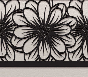 Intra απο ξύλο plywood 3mm-4mm πάχος - Floral Panel Laser Cut  Δίασταση 30x20 cm INTRAFABR-99399174