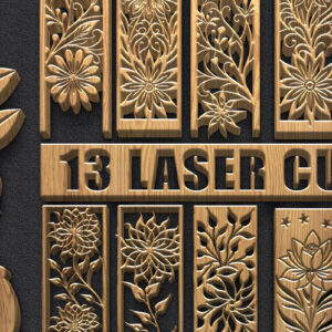 Intra απο ξύλο plywood 3mm-4mm πάχος -  floral panel & βιολιού Δίασταση 3600x5400 cm INTRAFABR-122797915