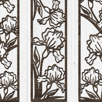 Intra απο ξύλο plywood 3mm-4mm πάχος - Floral πάνελ τοίχου τέχνης Δίασταση 30x20 cm INTRAFABR-117565012 - Image 1