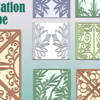 Intra απο ξύλο plywood 3mm-4mm πάχος - Φάκελος Προσκλητήριο Φλοράλ Δίασταση 10x15 cm INTRAFABR-82462527 - Image 1