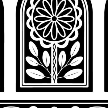 Intra απο ξύλο plywood 3mm-4mm πάχος - Στένσιλ νυχιών με λουλουδάτο σχέδιο με λέιζερ Δίασταση 4x4 cm INTRAFABR-125160090 - Image 8