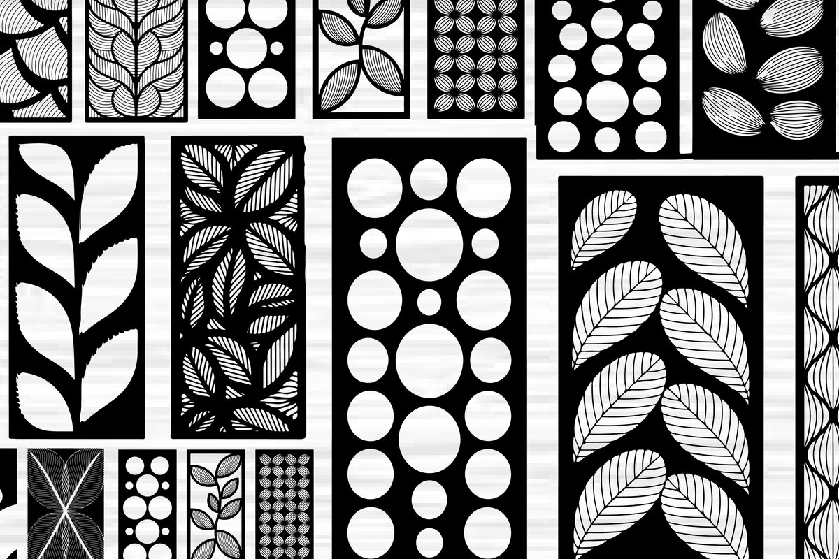 Intra απο ξύλο plywood 3mm-4mm πάχος - Στένσιλ νυχιών με λουλουδάτο σχέδιο με λέιζερ Δίασταση 4x4 cm INTRAFABR-125160319