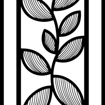 Intra απο ξύλο plywood 3mm-4mm πάχος - Στένσιλ νυχιών με λουλουδάτο σχέδιο με λέιζερ Δίασταση 4x4 cm INTRAFABR-125160319 - Image 5