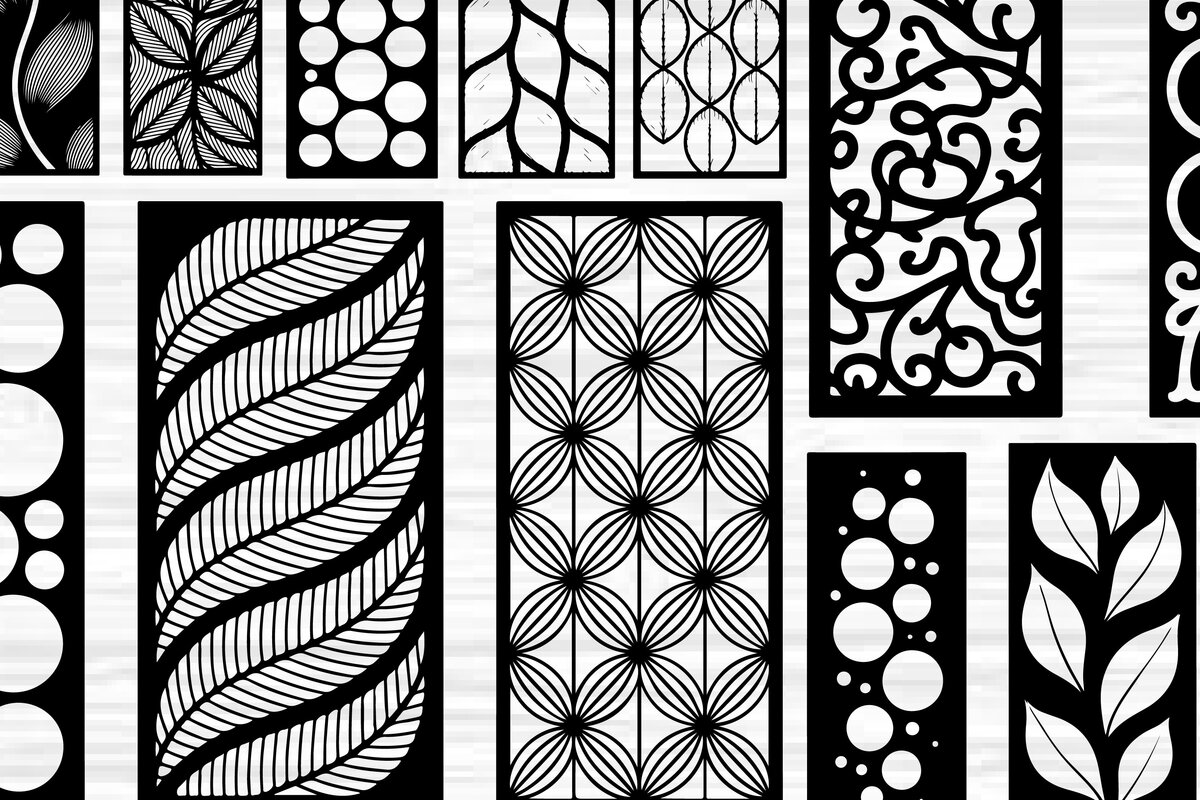 Intra απο ξύλο plywood 3mm-4mm πάχος - Στένσιλ νυχιών με λουλουδάτο σχέδιο με λέιζερ Δίασταση 4x4 cm INTRAFABR-125160443