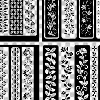 Intra απο ξύλο plywood 3mm-4mm πάχος - Στένσιλ νυχιών με λουλουδάτο σχέδιο με λέιζερ Δίασταση 4x4 cm INTRAFABR-125153559 - Image 2