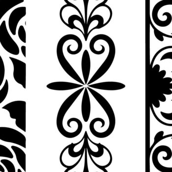 Intra απο ξύλο plywood 3mm-4mm πάχος - Στένσιλ νυχιών με λουλουδάτο σχέδιο με λέιζερ Δίασταση 4x4 cm INTRAFABR-125162852 - Image 2