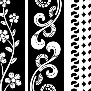 Intra απο ξύλο plywood 3mm-4mm πάχος - Στένσιλ νυχιών με λουλουδάτο σχέδιο με λέιζερ Δίασταση 4x4 cm INTRAFABR-125154205 - Image 3