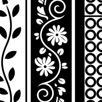 Intra απο ξύλο plywood 3mm-4mm πάχος - Στένσιλ νυχιών με λουλουδάτο σχέδιο με λέιζερ Δίασταση 4x4 cm INTRAFABR-125154205 - Image 4