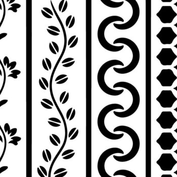 Intra απο ξύλο plywood 3mm-4mm πάχος - Στένσιλ νυχιών με λουλουδάτο σχέδιο με λέιζερ Δίασταση 4x4 cm INTRAFABR-125154361 - Image 3