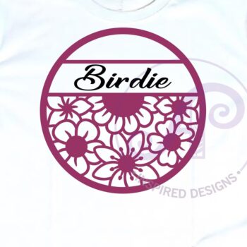 Intra απο ξύλο plywood 3mm-4mm πάχος - Floral μοτίβο με όνομα τοίχου σημάδι ή κάρτα Δίασταση 30x20 cm INTRAFABR-119989711 - Image 4