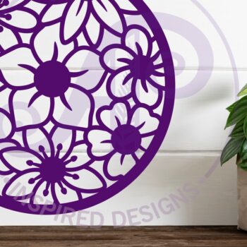 Intra απο ξύλο plywood 3mm-4mm πάχος - Floral μοτίβο τοίχο τέχνης σημάδι Δίασταση 40x50 cm INTRAFABR-118853643 - Image 3