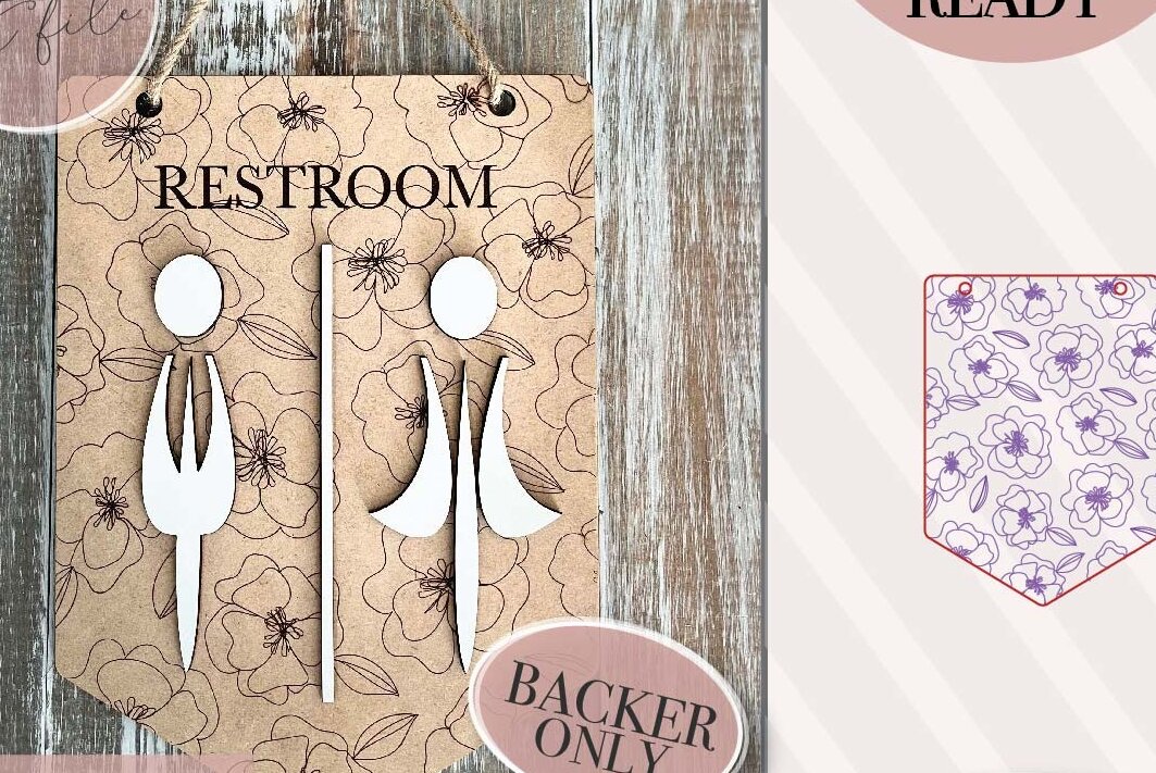 Intra απο ξύλο plywood 3mm-4mm πάχος - Floral Pennant Laser  Δίασταση 6x6 cm INTRAFABR-70851151