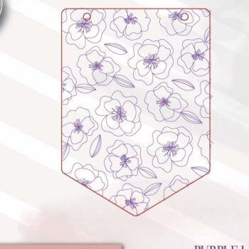 Intra απο ξύλο plywood 3mm-4mm πάχος - Floral Pennant Laser  Δίασταση 6x6 cm INTRAFABR-70851151 - Image 2