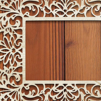 Intra απο ξύλο plywood 3mm-4mm πάχος - Floral Κορνίζα φωτογραφιών Πακέτο Cut Laser Δίασταση 20x25 cm INTRAFABR-118466807 - Image 5