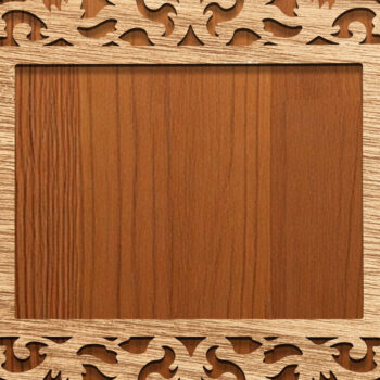 Intra απο ξύλο plywood 3mm-4mm πάχος - Πακέτο  με φλοράλ κορνίζα Δίασταση 20x25 cm INTRAFABR-118262849 - Image 2