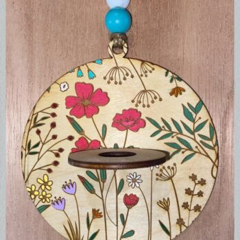 Intra απο ξύλο plywood 3mm-4mm πάχος - Πακέτο λέιζερ πολλαπλασιασμού λουλουδιών των 4 Δίασταση 30x20 cm INTRAFABR-31650062 - Image 3