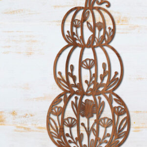 Intra απο ξύλο plywood 3mm-4mm πάχος - Floral Pumpkin Laser Cut  Δίασταση 15x15 cm INTRAFABR-105689324