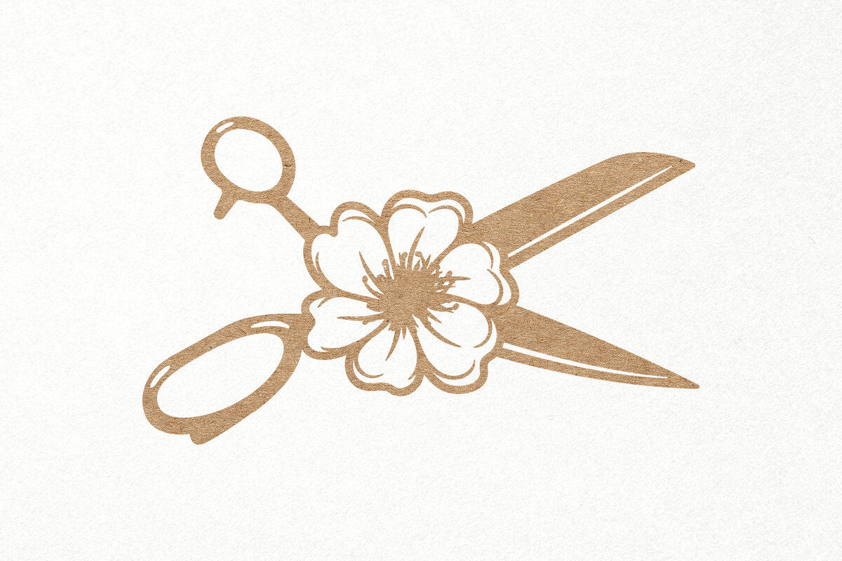 Intra απο ξύλο plywood 3mm-4mm πάχος -  κοπής  Scissors Floral Δίασταση 30x20 cm INTRAFABR-16928619