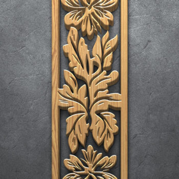 Intra απο ξύλο plywood 3mm-4mm πάχος - Πάνελ κοπής με λέιζερ Floral Scroll Δίασταση 3200x7200 cm INTRAFABR-124983228 - Image 4