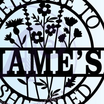 Intra απο ξύλο plywood 3mm-4mm πάχος - Floral She Shed  Cut File Δίασταση 30x20 cm INTRAFABR-67490456 - Image 3