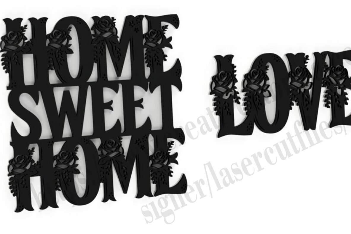 Intra απο ξύλο plywood 3mm-4mm πάχος - Floral κείμενο για , LOVE Δίασταση 20x20 cm INTRAFABR-36793630