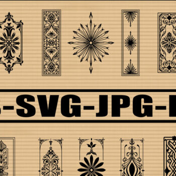 Intra απο ξύλο plywood 3mm-4mm πάχος - Floral πλακάκια κομμένα σχέδια με λέιζερ Δίασταση 20x25 cm INTRAFABR-123825824 - Image 1