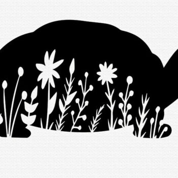 Intra απο ξύλο plywood 3mm-4mm πάχος - Floral Turtle  Χελώνα  Δίασταση 20x25 cm INTRAFABR-86180313 - Image 1