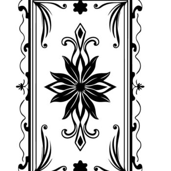 Intra απο ξύλο plywood 3mm-4mm πάχος - Floral διάνυσμα κορνίζα για λέιζερ Δίασταση 20x25 cm INTRAFABR-123821727 - Image 4