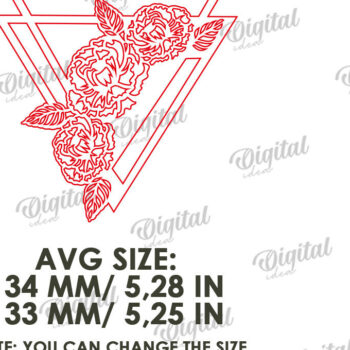 Intra απο ξύλο plywood 3mm-4mm πάχος - Floral Διακόσμηση Τοίχων Δέσμη κοπής με λέιζερ Δίασταση 30x20 cm INTRAFABR-119488130 - Image 4