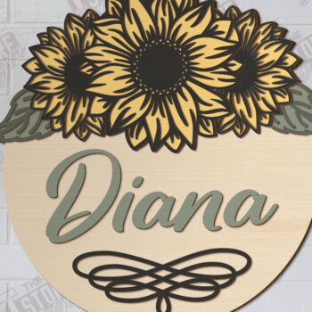 Intra απο ξύλο plywood 3mm-4mm πάχος - Πακέτα λουλουδιών τοίχου Πακέτο κοπής με λέιζερ Δίασταση 30x20 cm INTRAFABR-122602395 - Image 3