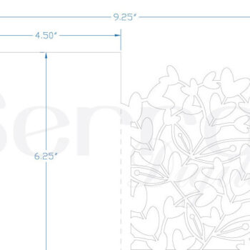 Intra απο ξύλο plywood 3mm-4mm πάχος - Προσκλητήριο γάμου Floral Δίασταση 10x15 cm INTRAFABR-4110413 - Image 2