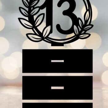 Intra απο ξύλο plywood 3mm-4mm πάχος - Floral νούμερα τραπεζιού γάμου  Δίασταση 10x8 cm INTRAFABR-94786760 - Image 15