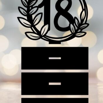 Intra απο ξύλο plywood 3mm-4mm πάχος - Floral νούμερα τραπεζιού γάμου  Δίασταση 10x8 cm INTRAFABR-94786760 - Image 20