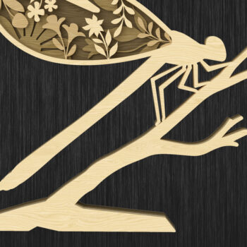 Intra απο ξύλο plywood 3mm-4mm πάχος - Floral Wildlife Layered  Bundle Δίασταση 30x20 cm INTRAFABR-113765501 - Image 5