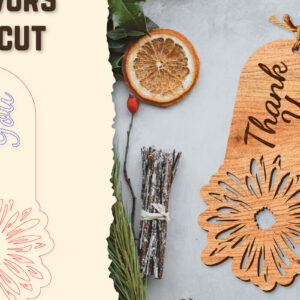 Intra απο ξύλο plywood 3mm-4mm πάχος - Floral Wood Tag Favors Lasercut Δίασταση 20x20 cm INTRAFABR-122658849