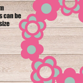 Intra απο ξύλο plywood 3mm-4mm πάχος - File Cut Laser & CNC Floral στεφάνι Δίασταση 20x20 cm INTRAFABR-115858879 - Image 2