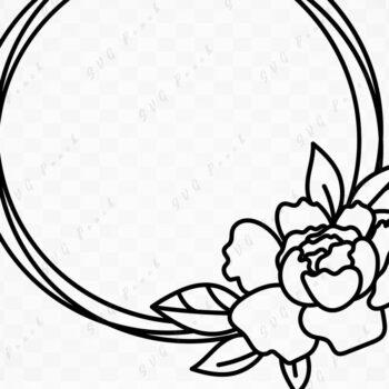 Intra απο ξύλο plywood 3mm-4mm πάχος - Floral στεφάνι  Δίασταση 20x25 cm INTRAFABR-117721945 - Image 2